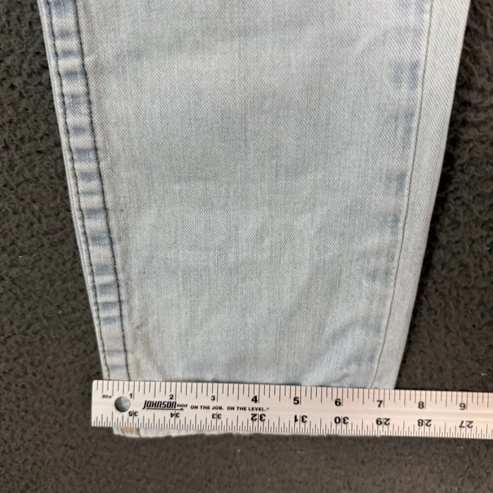True Religion Jeans Mens 30 (Fits 31x29) Blue Geno Super T Light Wash Denim